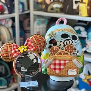 3-Piece Set, Mickey & Minnie Picnic with Pie Ear Headband